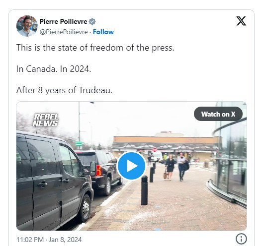 加拿大皇家骑警逮捕了质问副总理的记者，马斯克X发帖抨击| 加拿大家园